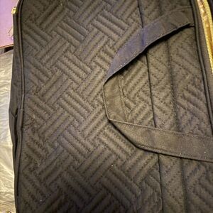 New Black Quilted Tote Bag weekender
